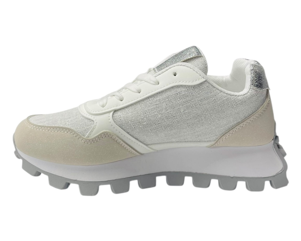 Chunky Sole Lace Up Sports Trainers