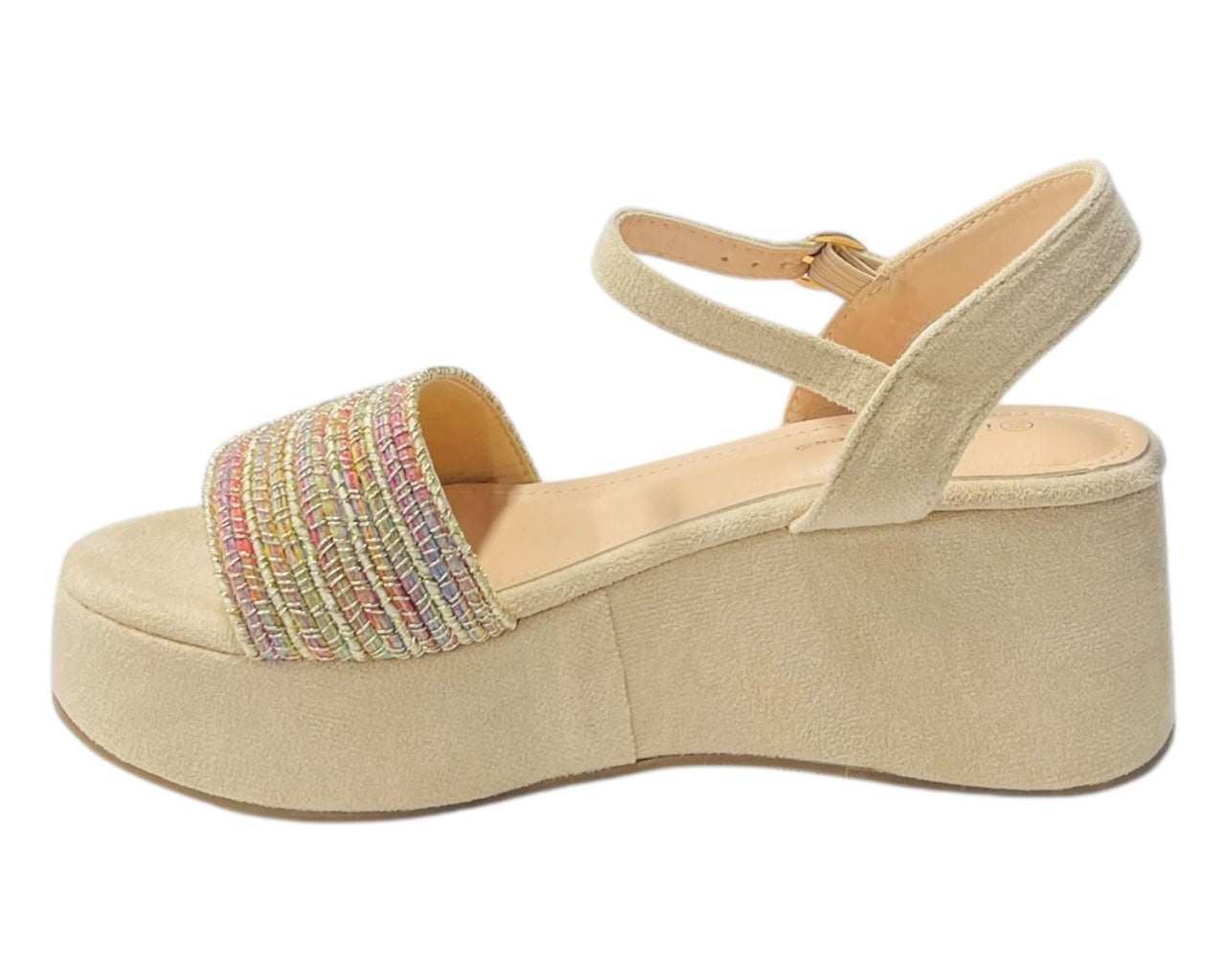 Ankle Strap Platform Wedge Padded Sandals