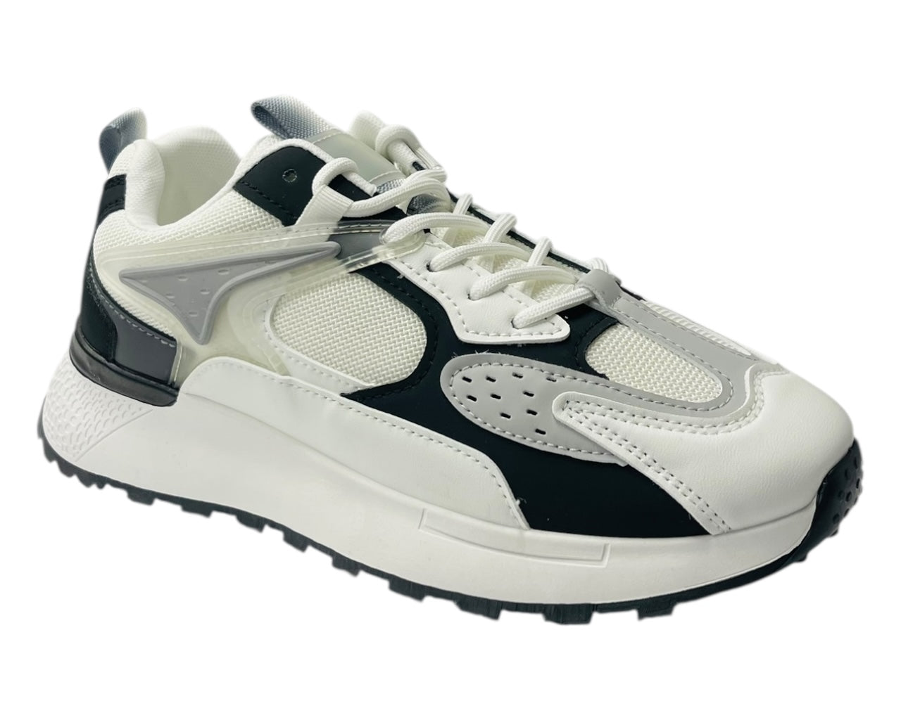 Chunky Sole Mesh Lace Up Trainers