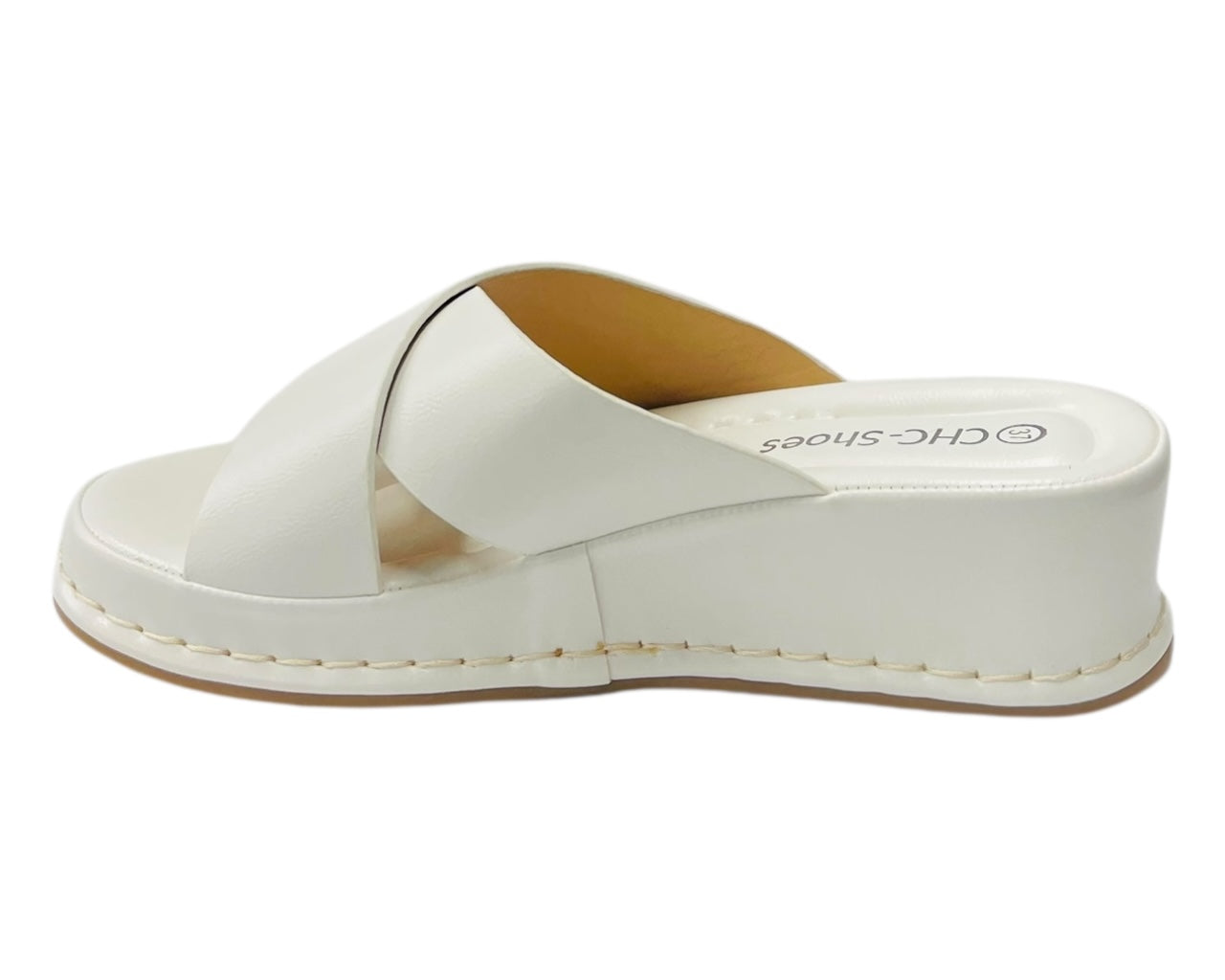 Lightweight Cross Strap Wedge Sandals