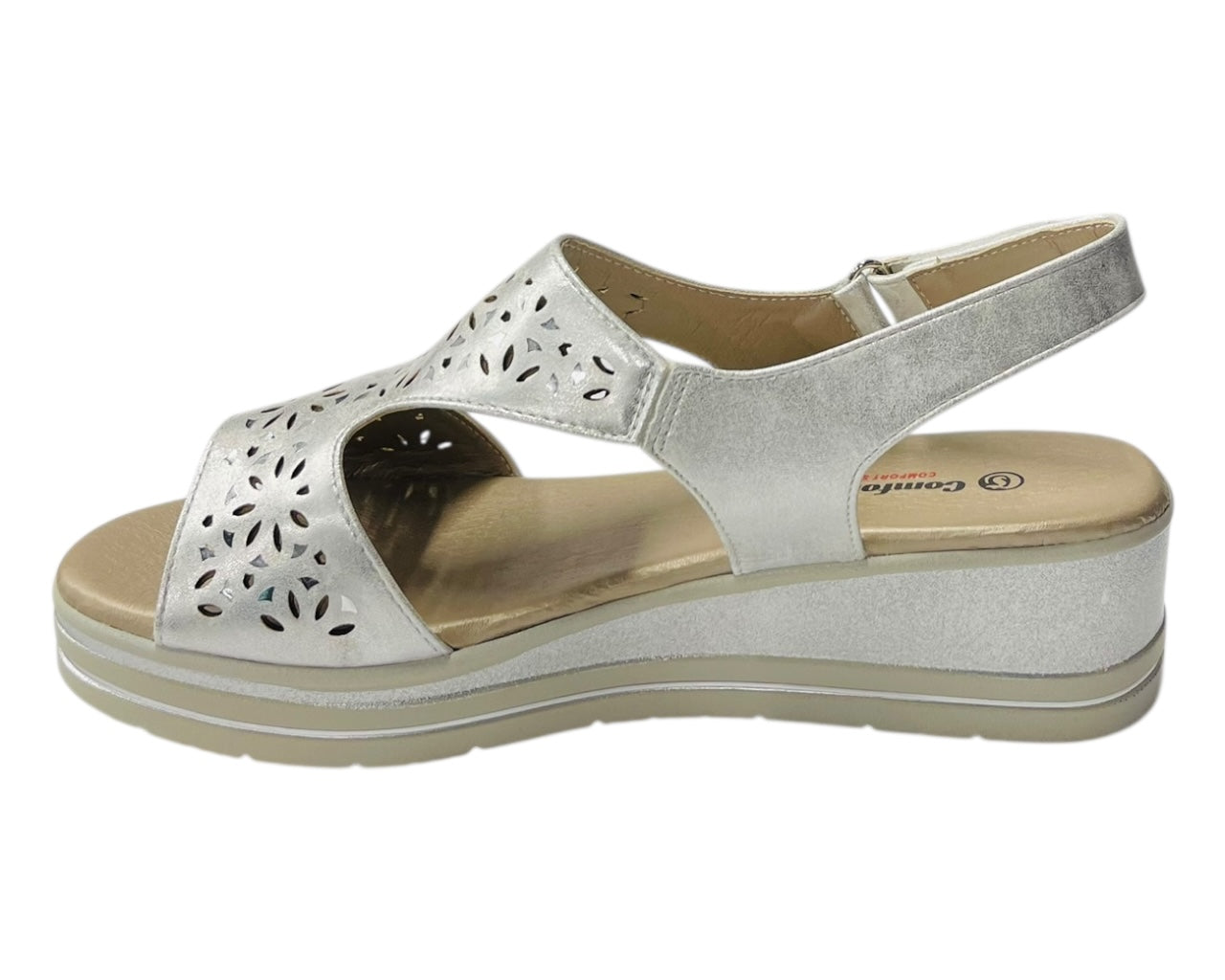 Ankle Strap Padded Insole Wedge Sandals