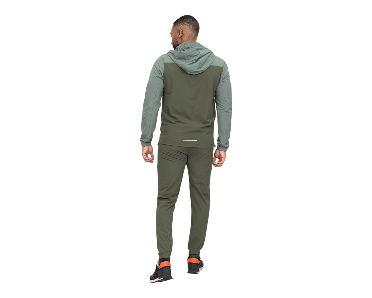Colour Block Hooded Tech Tracksuit