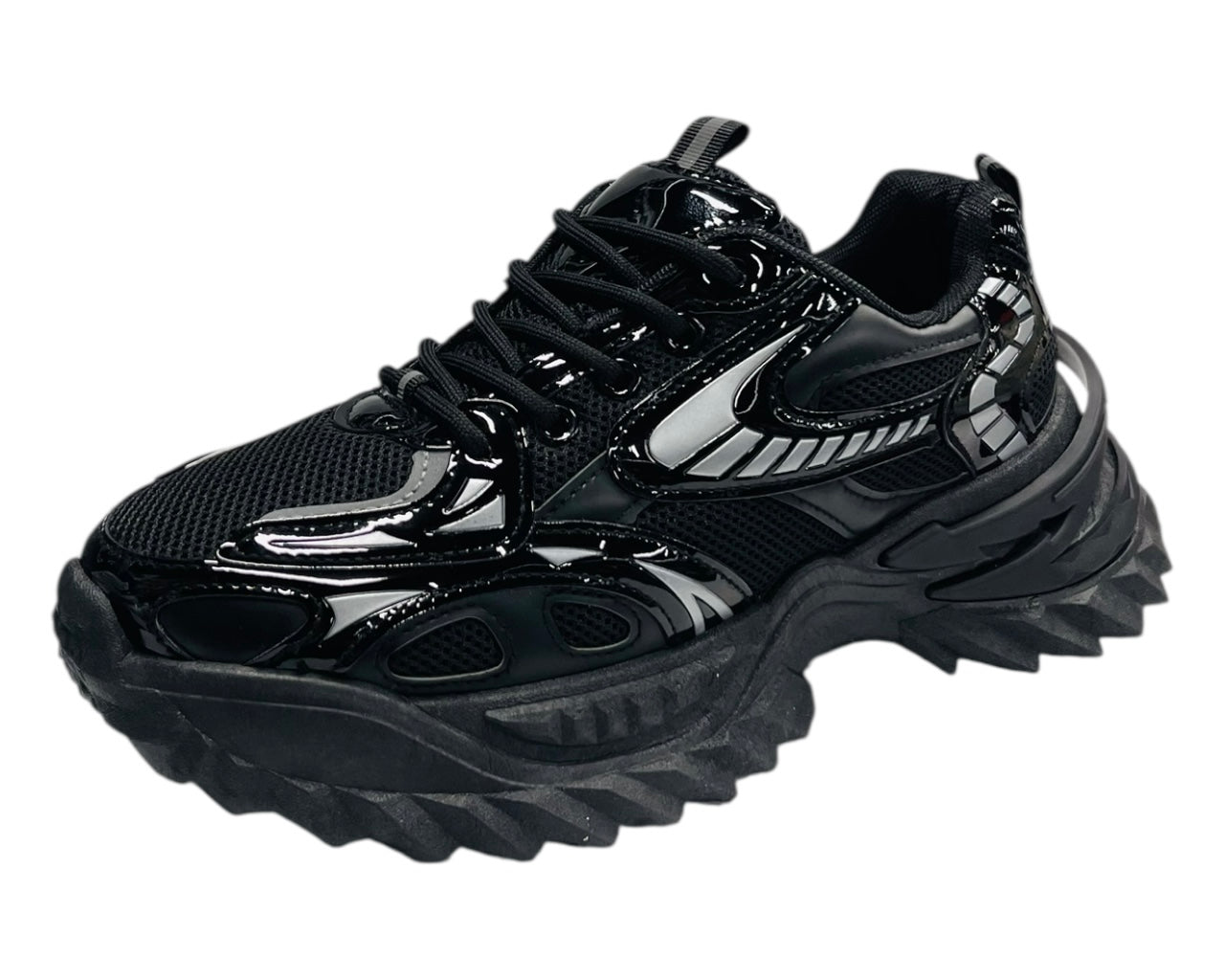 Chunky Sole Lace Up Mesh Sports Trainers