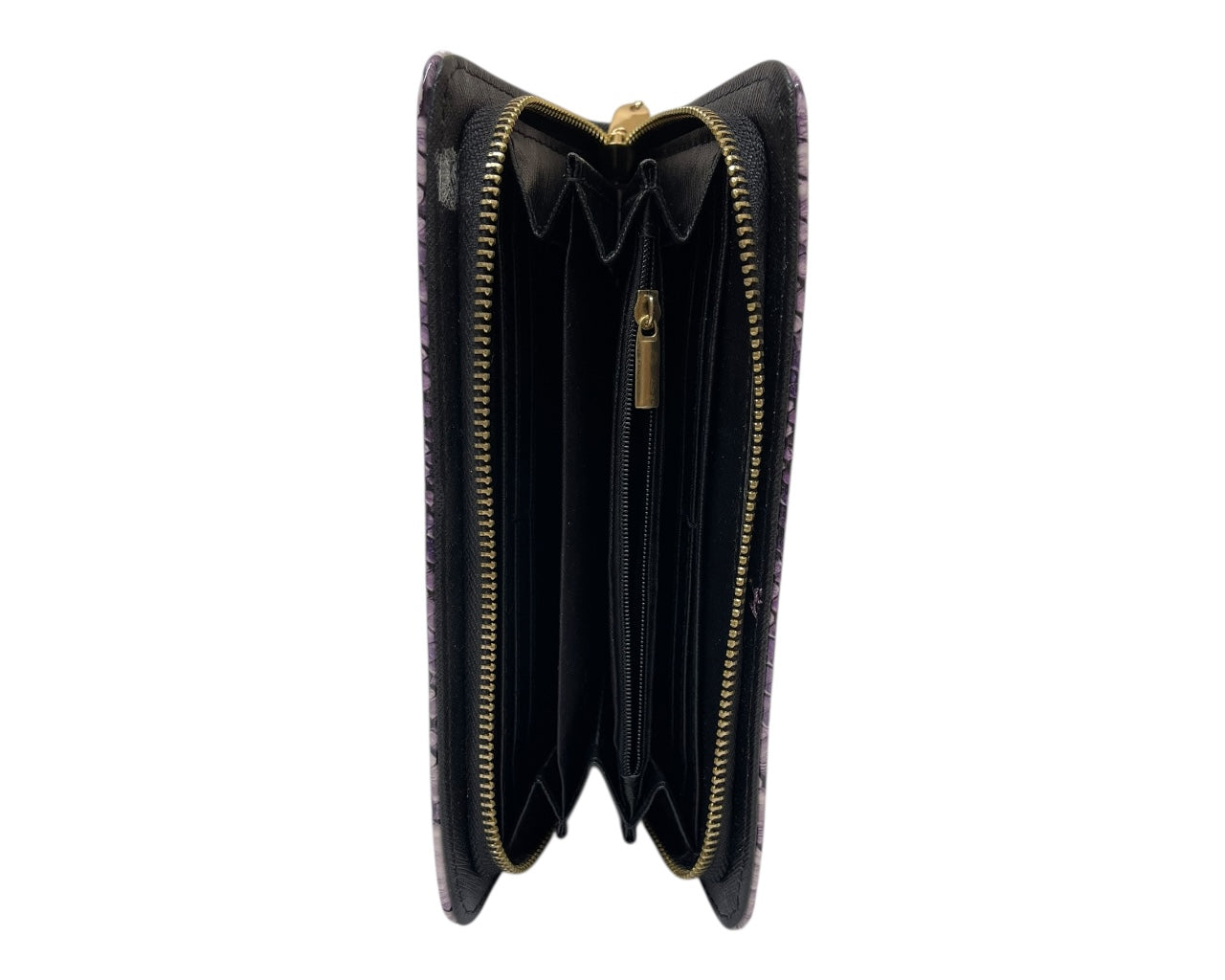 Snake Skin Print Wallet Card Slots Coin Purse