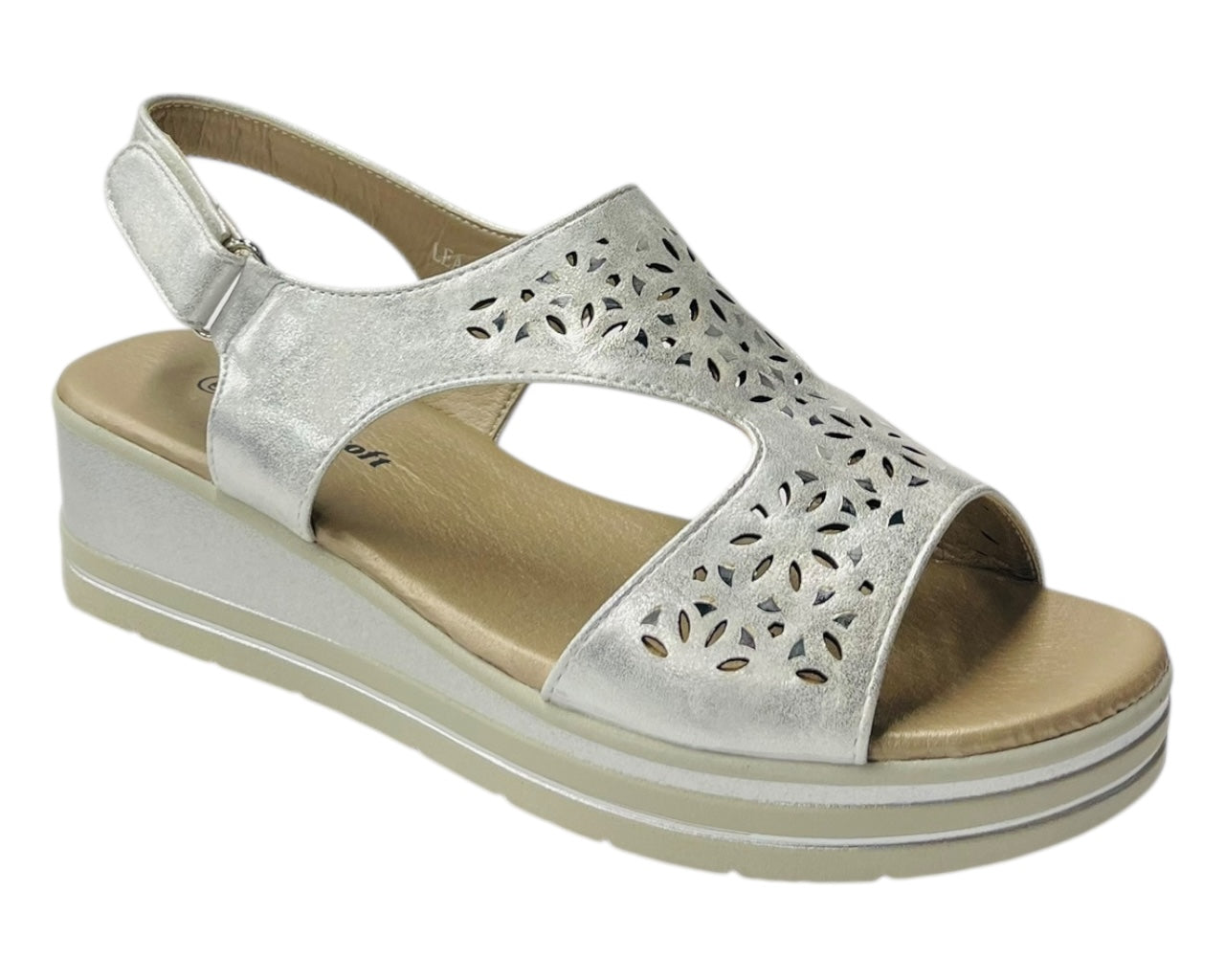 Ankle Strap Padded Insole Wedge Sandals