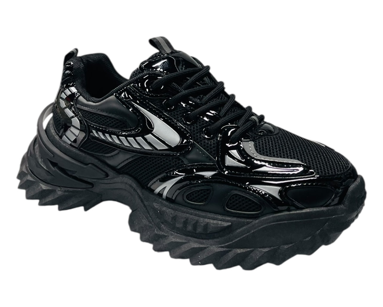 Chunky Sole Lace Up Mesh Sports Trainers