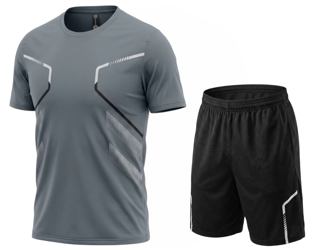 Printed Quick Drying Breathable T-Shirt Shorts Set