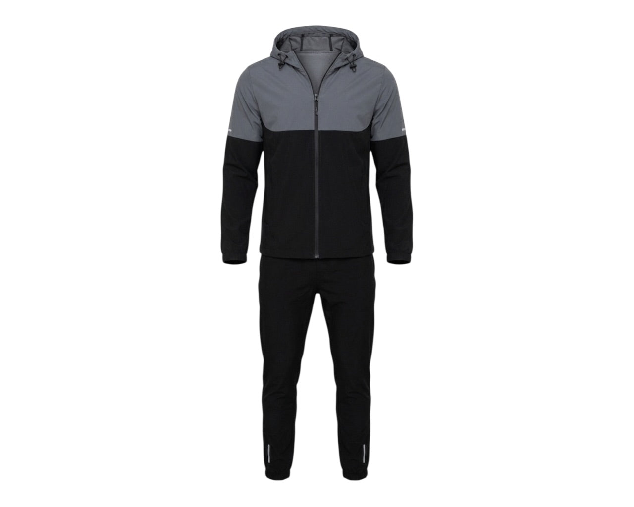 Colour Block Cargo Pant Hooded Tech Tracksuit