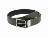 Emporio Armani Y4S071 YKL1J Cintura Reversible Leather Belt Khaki Black