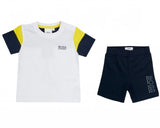 Hugo Boss Baby's J08041 Z40 Cotton Shorts Set Blue White