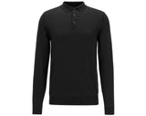 Hugo Boss Bono L 50435429 001 Virgin Wool Polo Shirt Black