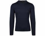 Hugo Boss Botto L 50435442 402 Virgin Wool Sweater Blue