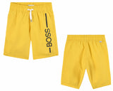 Hugo Boss Kid's J24682 553 Swim Shorts Yellow