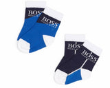 Hugo Boss Baby's J00093 787 Two Pair Pack Socks Navy Blue