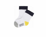 Hugo Boss Baby's J00080 M01 Two Pair Pack Socks Grey White