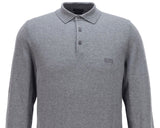 Hugo Boss Bono L 50435429 030 Virgin Wool Polo Shirt Grey