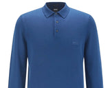 Hugo Boss Bono L 50435429 417 Virgin Wool Polo Shirt Blue