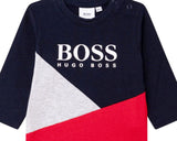 Hugo Boss Baby's J05873 849 Long Sleeves T-Shirt Blue