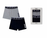 Hugo Boss Boy's J20328 849 Boxer Shorts Navy Grey