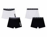 Hugo Boss Boy's J20328 09B Boxer Shorts Black White