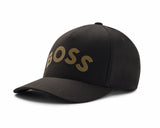 Hugo Boss 50476265 Gold Bold Curved Logo Cap Black