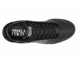 Versace Jeans Couture 73YA3SD1 ZP080 Leather Trainers Black