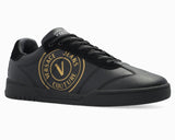Versace Jeans Couture 73YA3SD1 ZP080 Leather Trainers Black