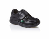 Infants Kickers REASAN STRAP IM 112833 Black Leather Shoes