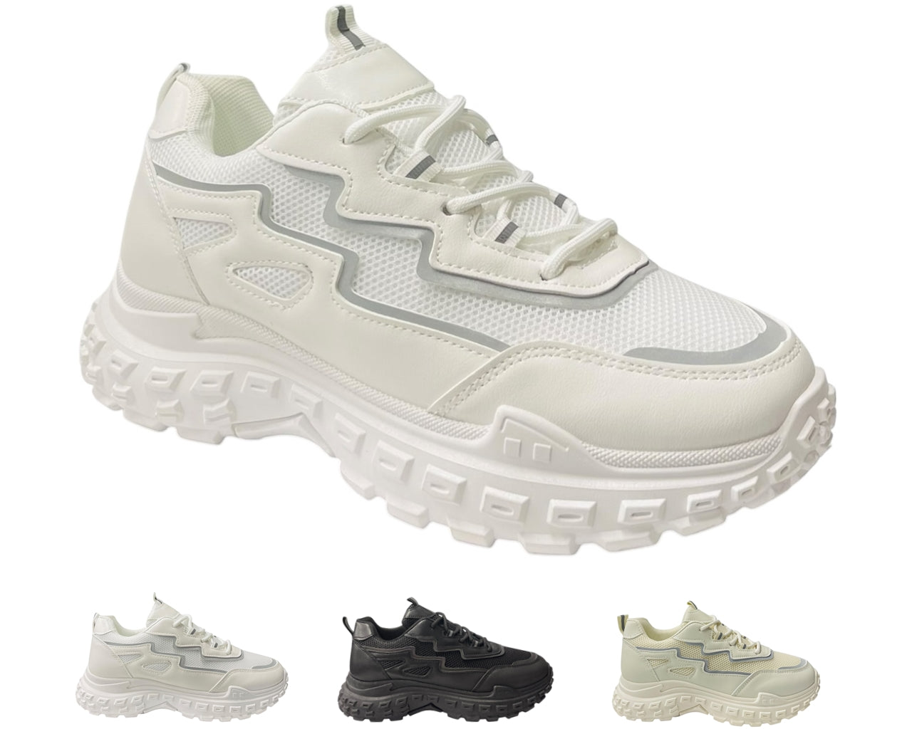 Casual Chunky Sole Lace Up Trainers