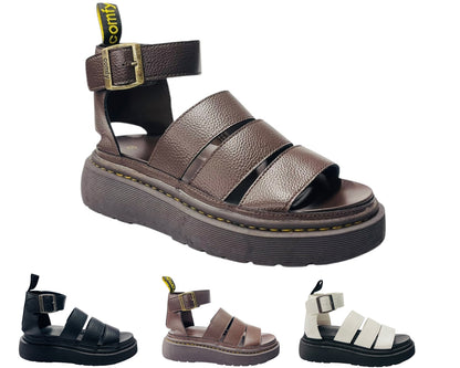 Ankle Strap Padded Chunky Sole Sandals