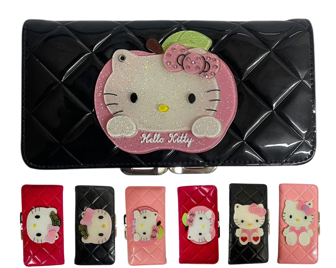 Hello Kitty Card Slots Coin Mirror Wallet