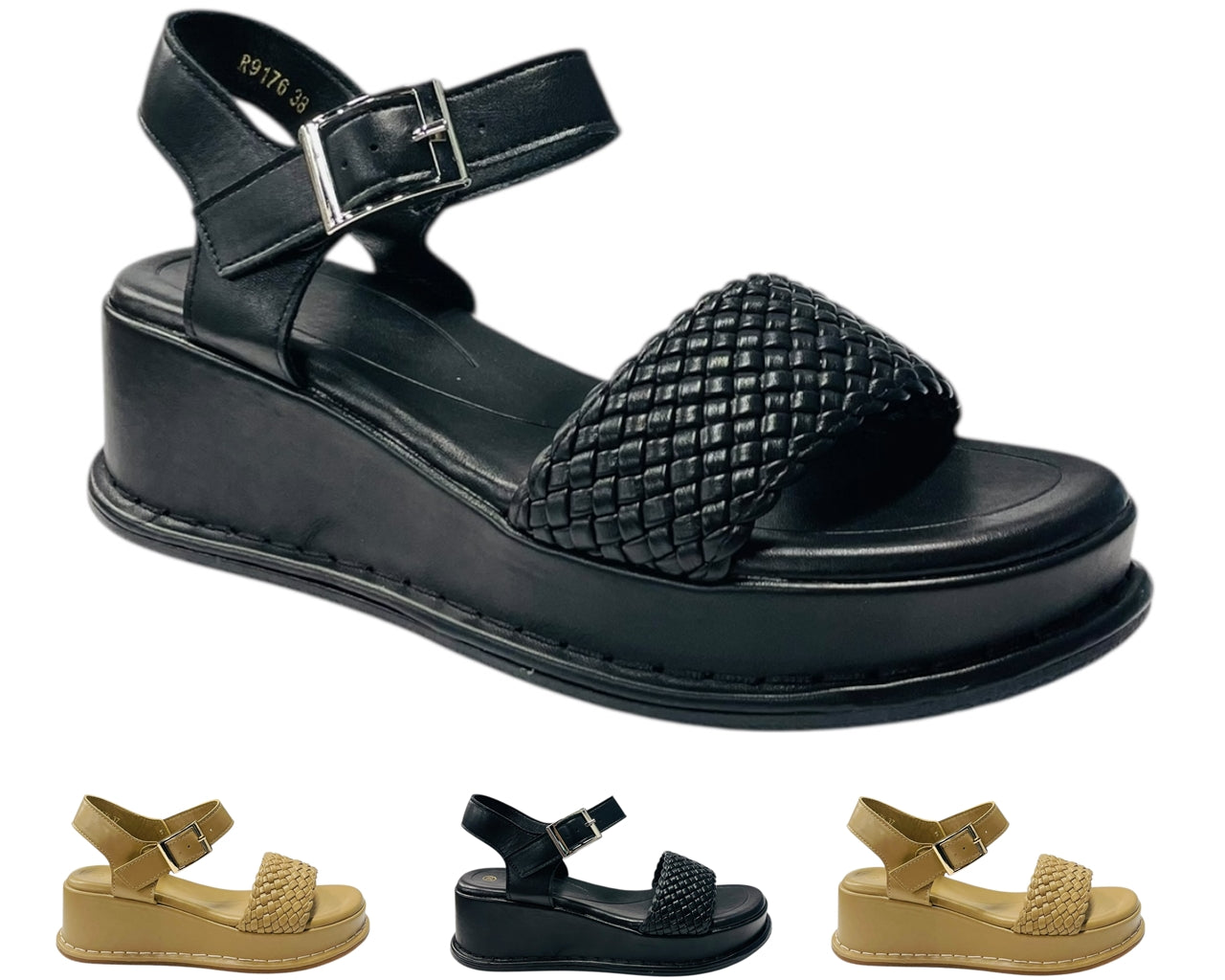 Ankle Strap Wedge Platform Sandals