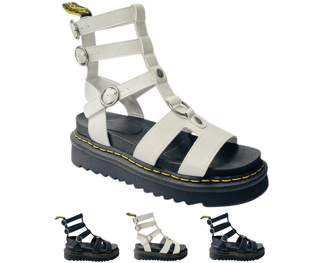 Double Ankle Strap Gladiator Sandals