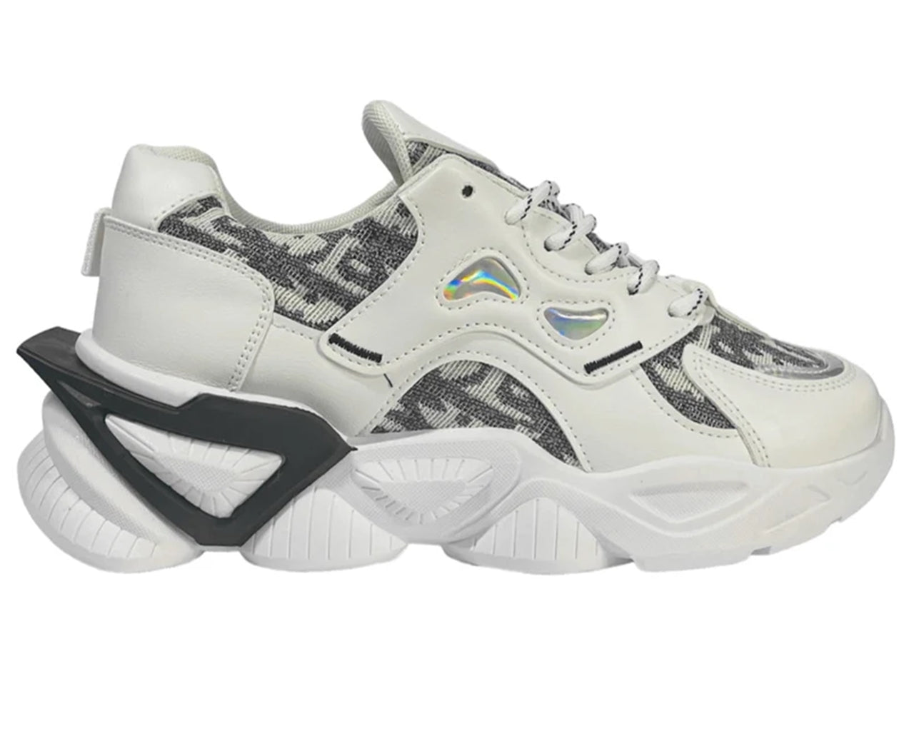 Chunky Sole Comfy Lace Up Trainers