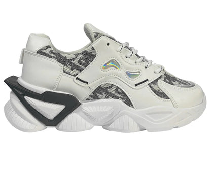 Chunky Sole Comfy Lace Up Trainers