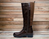 Women's Faux Leather Knee High Flat Sole Boots