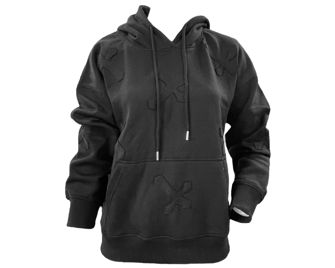 Cross Detail Embroidered Hooded Tracksuit