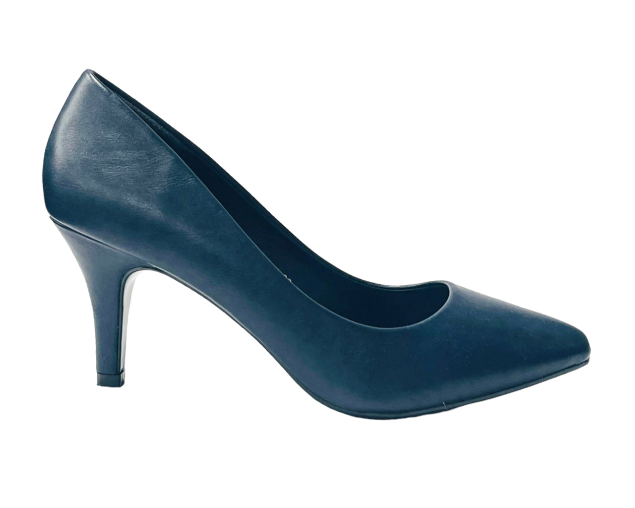 Faux Leather Stiletto Heel Court Shoes