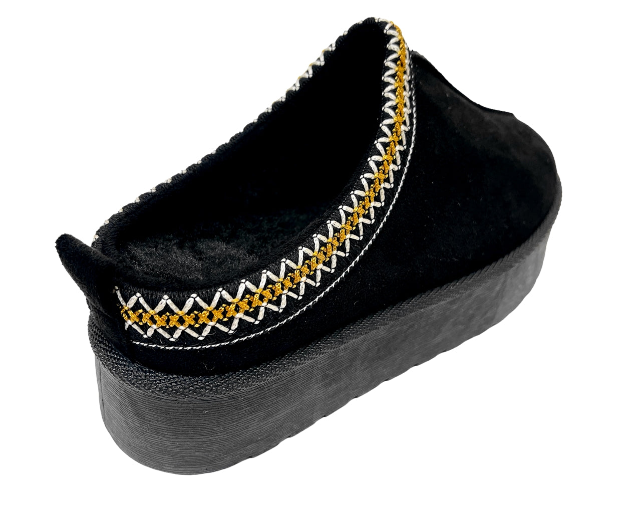 Faux Suede Aztec Platform Slip On Shoes