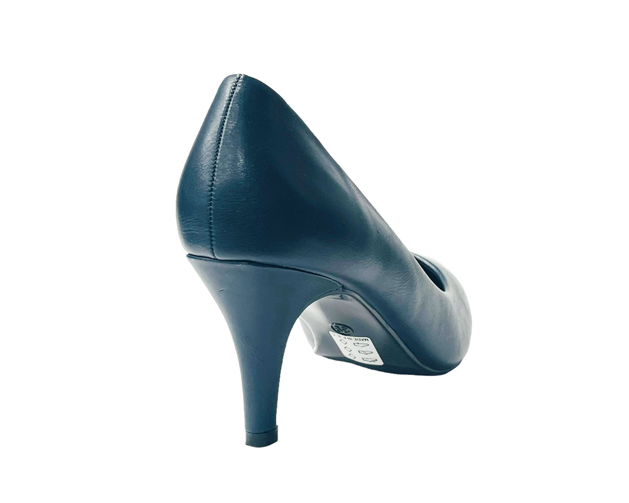 Faux Leather Stiletto Heel Court Shoes