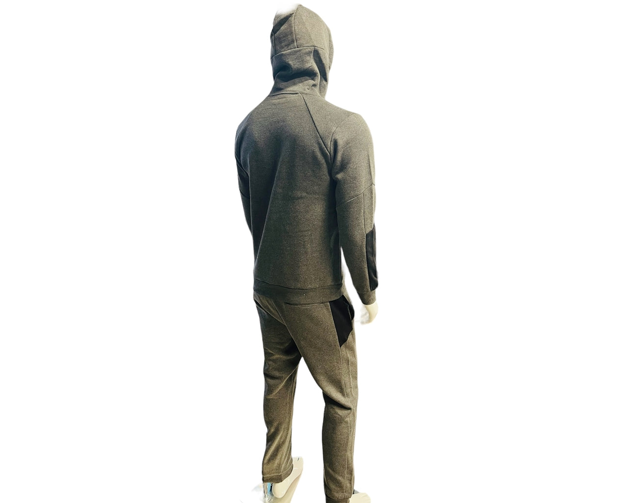 Mens Hooded Fleece Tracksuits Hoodie Bottom Pant Jogsuit