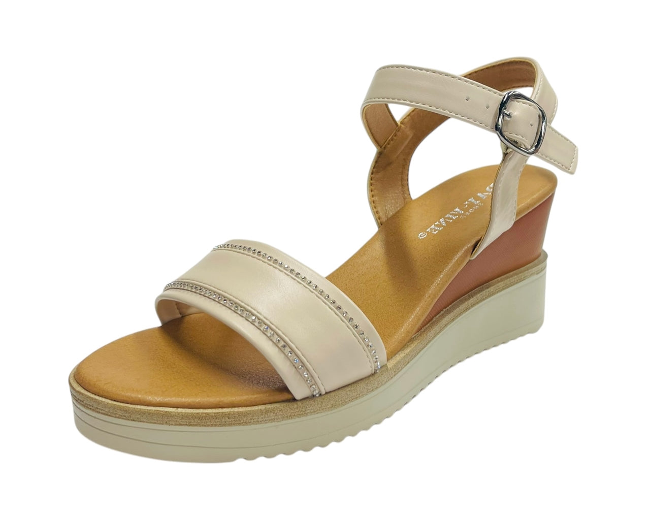 Women's Light Weight Wedge Heel Ankle Strap Sandals
