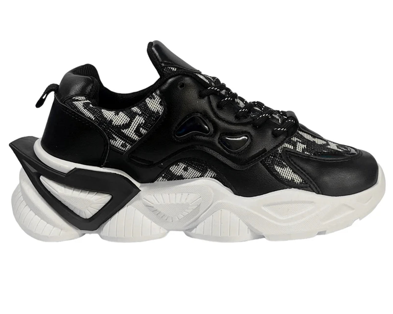 Chunky Sole Comfy Lace Up Trainers