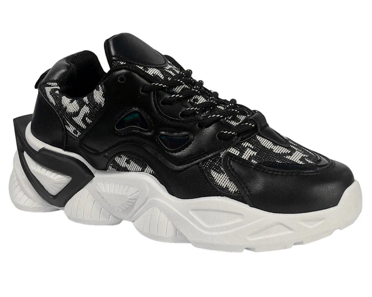 Chunky Sole Comfy Lace Up Trainers