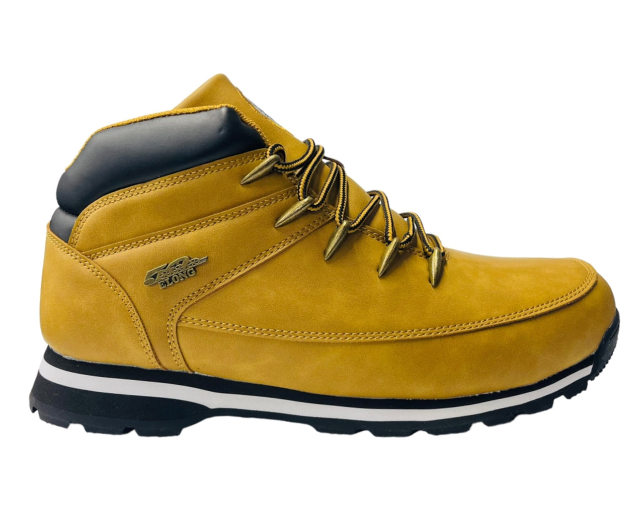 Faux Leather Lace Up Hiking Boots