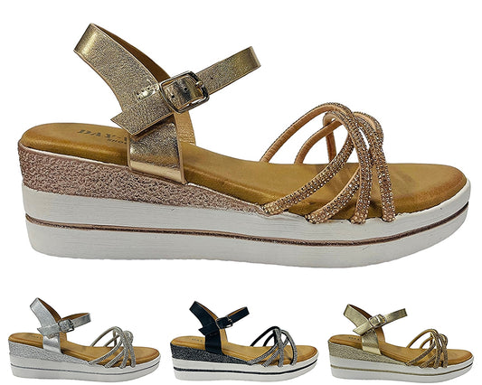 Ankle Strap Wedge Heel Sandals