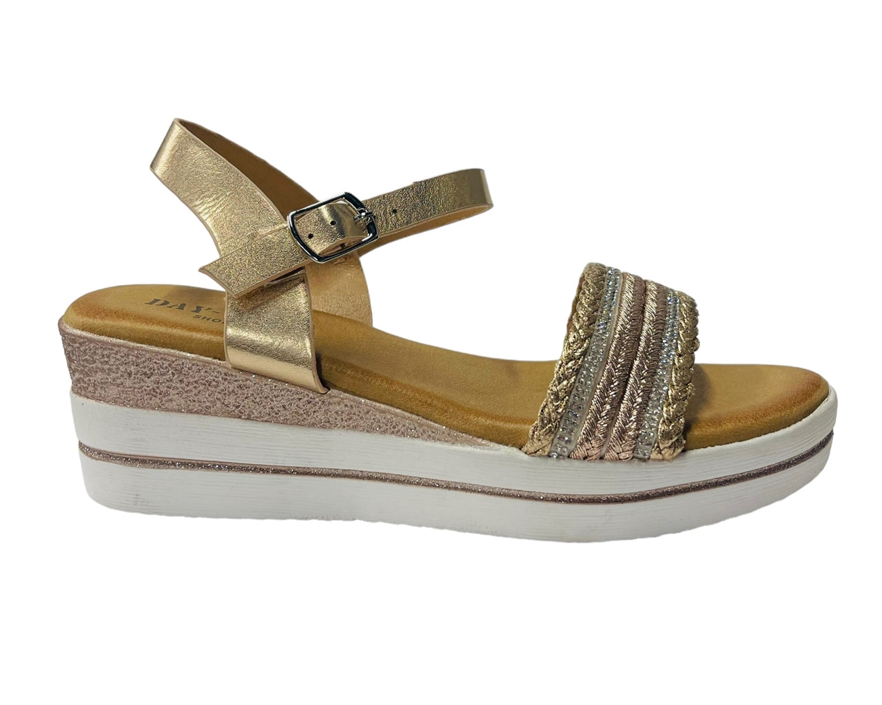 Wedge Heel Ankle Strap Sandals