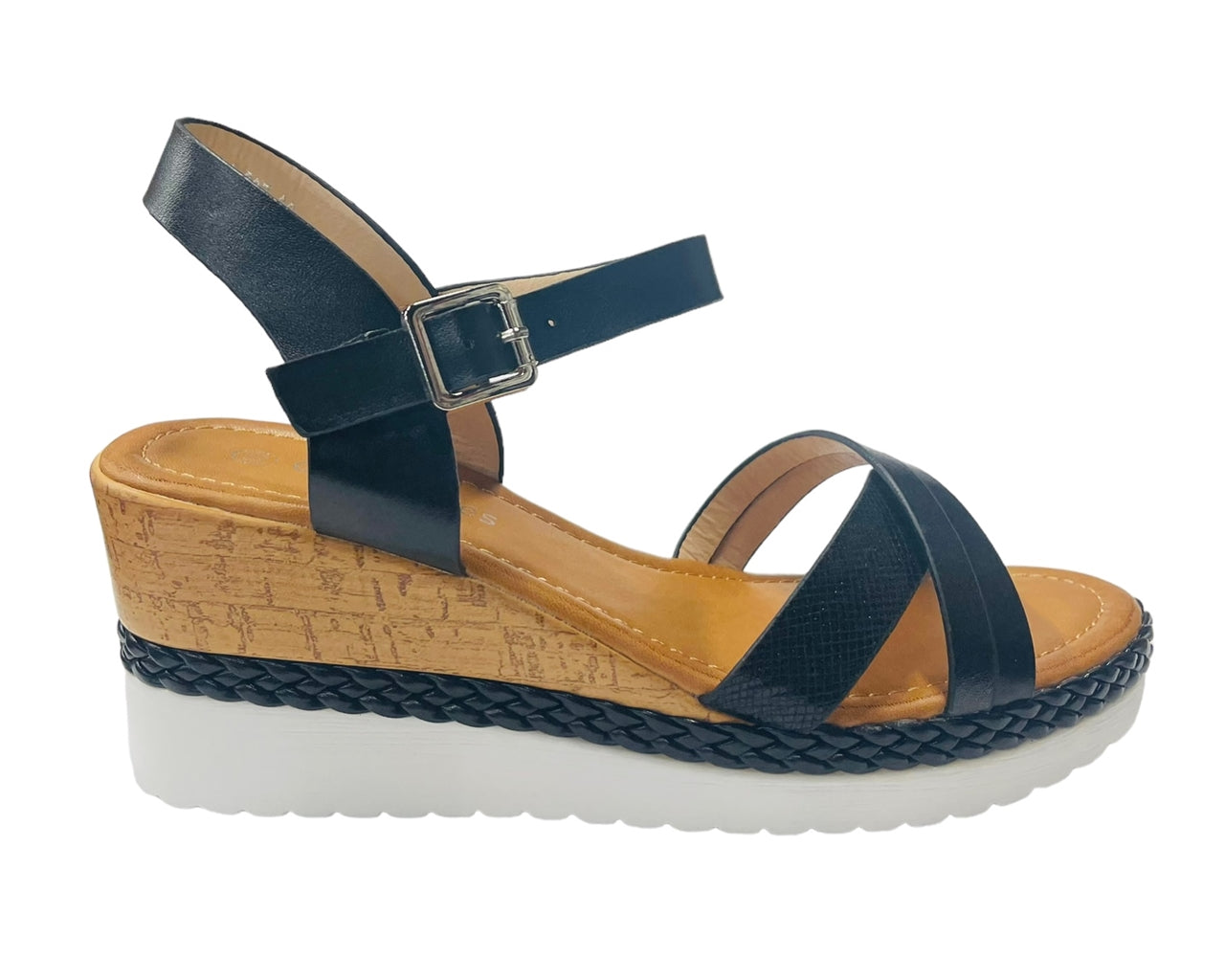 Women's Light Weight Wedge Heel Ankle Strap Sandals