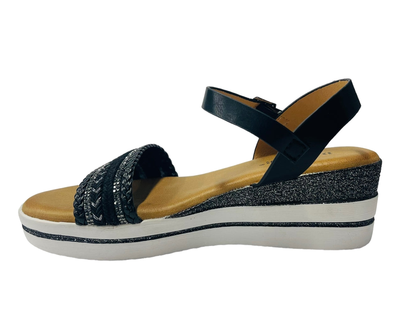 Wedge Heel Ankle Strap Sandals