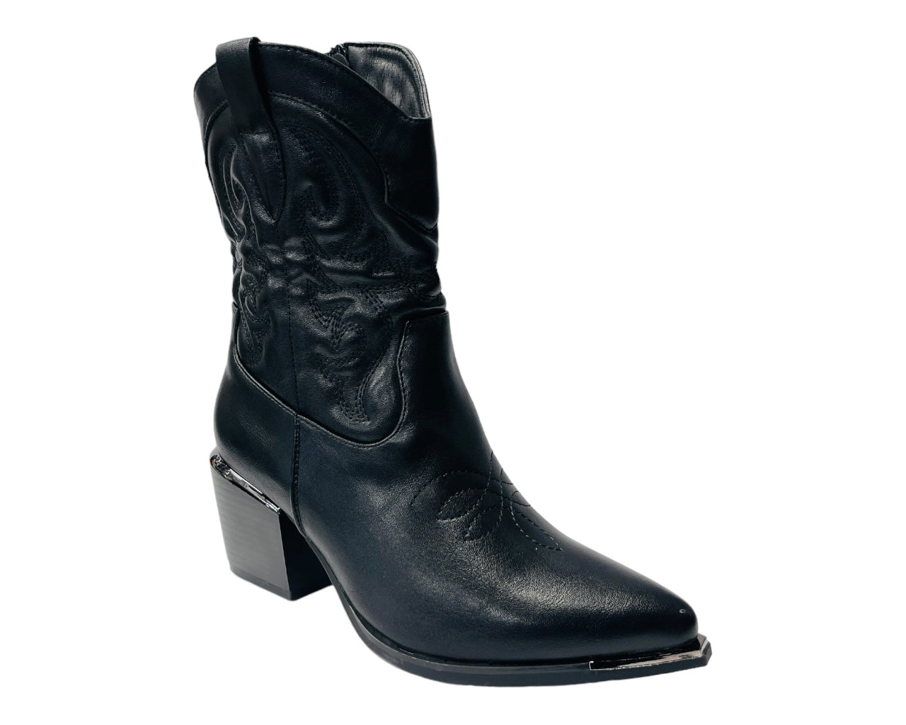 Western Cowboy Embroidered Ankle Boots